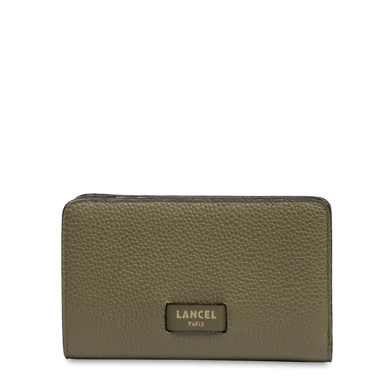 Rectangular zip compact wallet