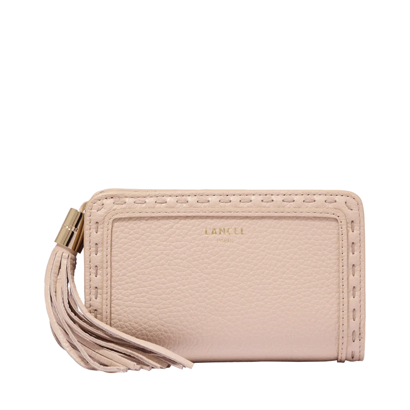 Rectangular zip compact wallet