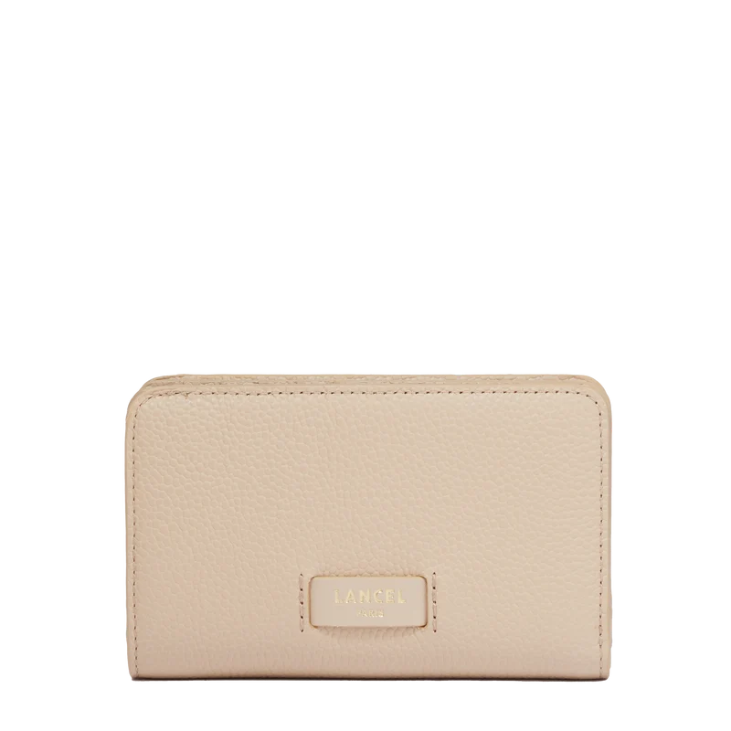 Rectangular zip compact wallet