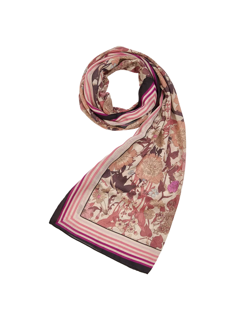 Deco Blooms Candy Lightweight Scarf in Pink