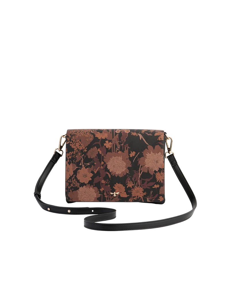 Deco Blooms Black Crossbody
