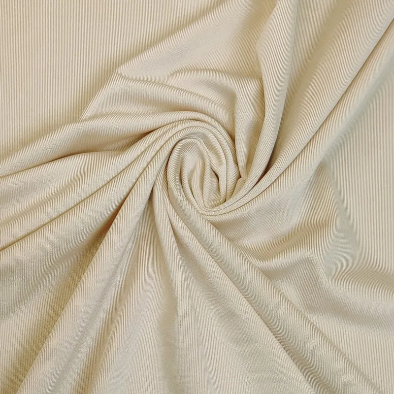 Jersey ultra doux | Doublure extensible | Beige | 95 cm | Fin de rouleau
