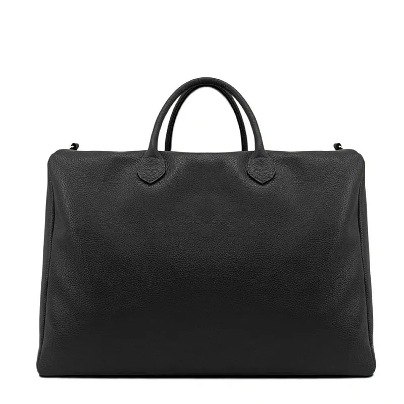 Sac de voyage en cuir grainé BERGEN Noir
