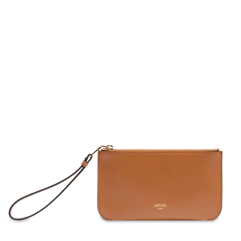 M ZIP POUCH WITH WRISTLET
