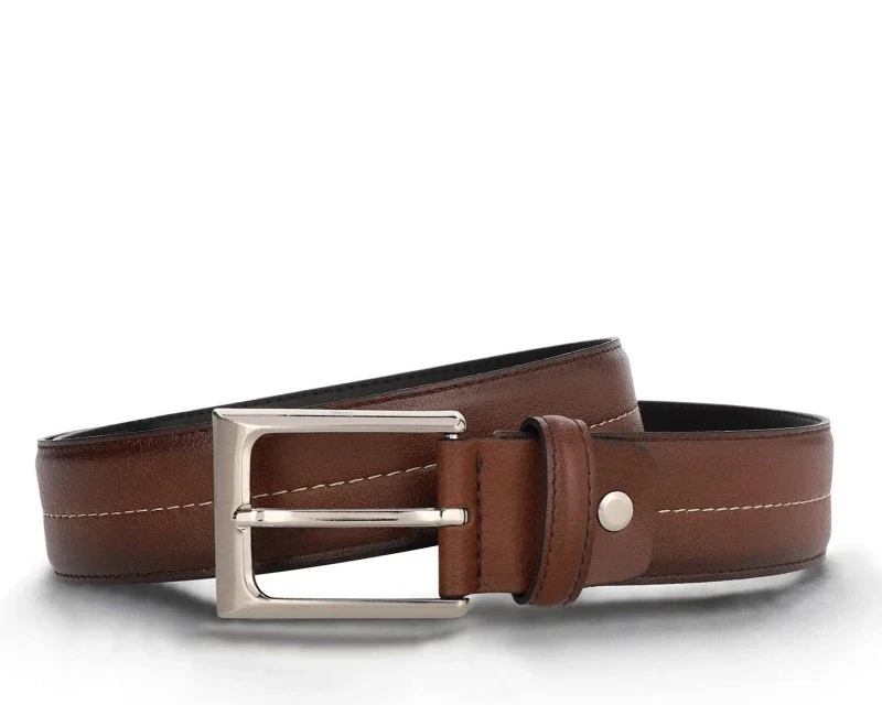 Ceinture marron en cuir vegan - Andreu Brown