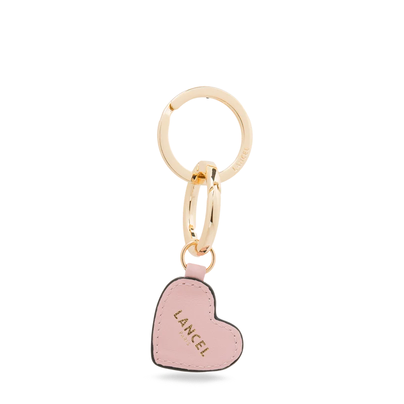 Leather heart keychain base