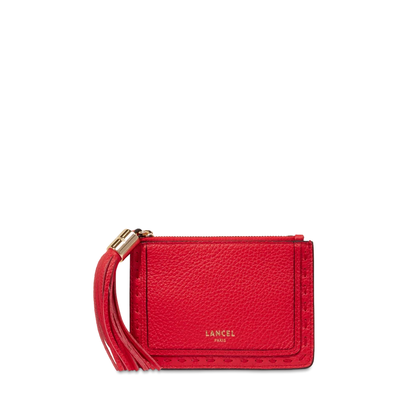 L zip card holder