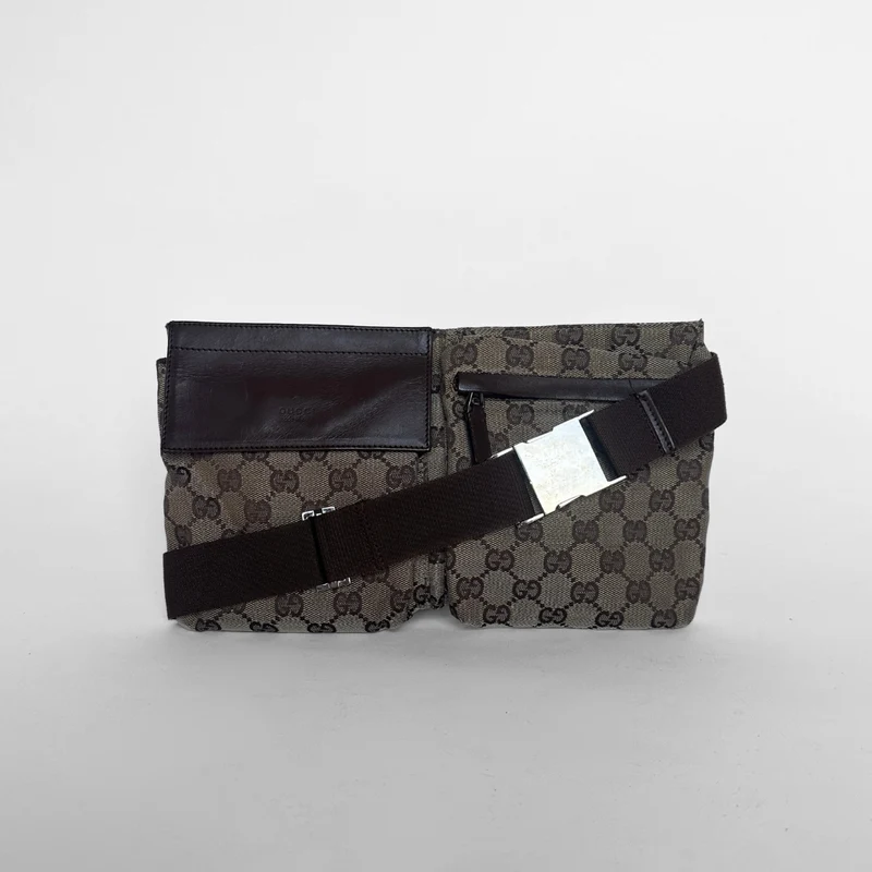 Gucci Sac banane en toile monogrammée