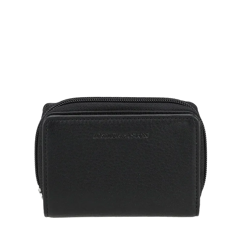 Porte-monnaie et cartes en cuir Ange