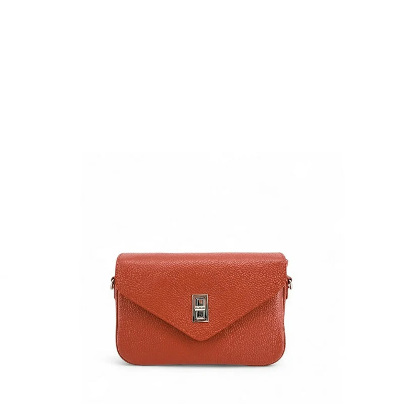 Sac trotteur en cuir grainé BAGGY Terracotta