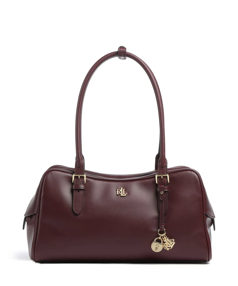 Lauren Ralph Lauren Marcy Sac porté épaule dark garnet