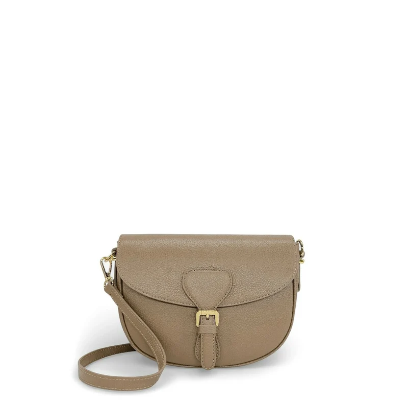 Sac trotteur en cuir grainé MASINA Taupe