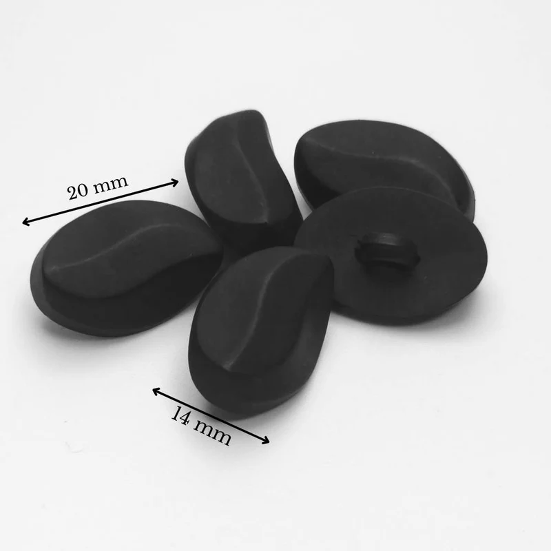 Boutons n° B927 à B929 | Noir