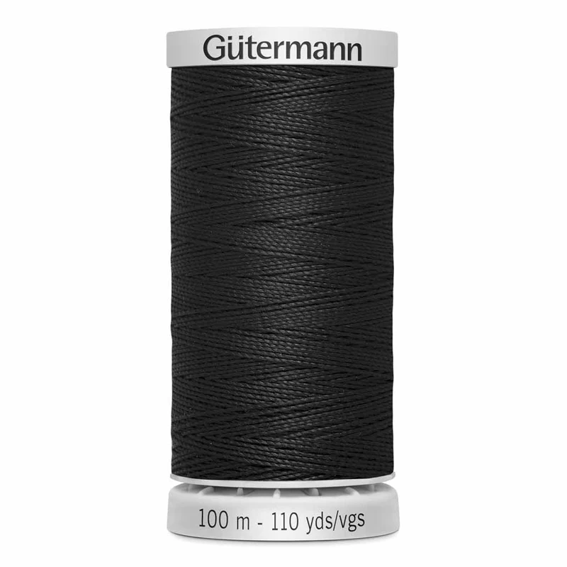 Gütermann | Fil Super Résistant | 100 m | #000 | Noir