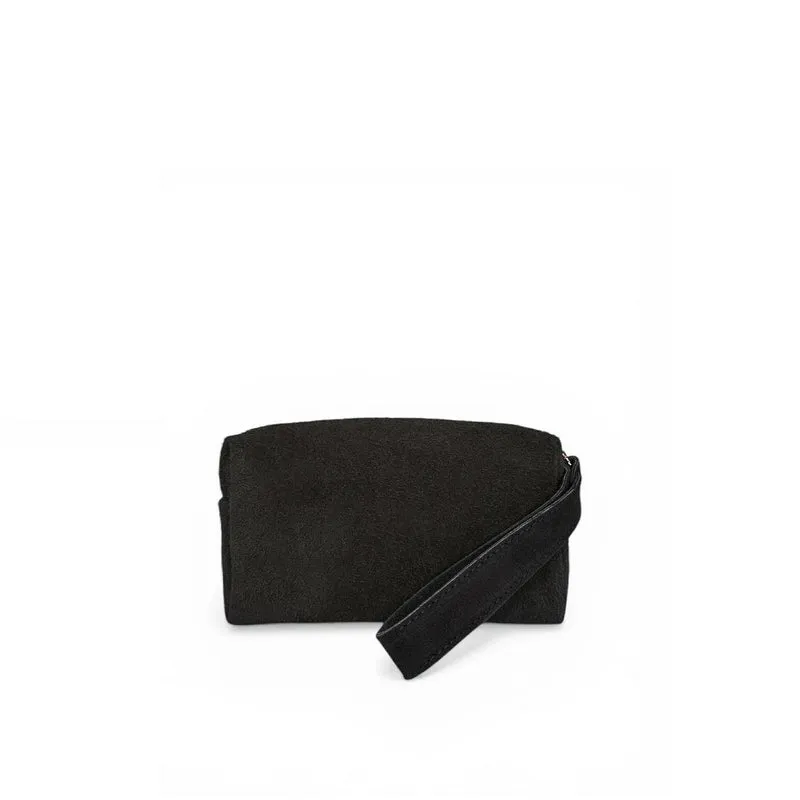 Trousse en daim ELORA SUEDE Noir