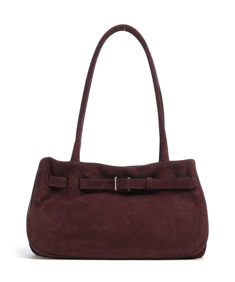 Abro Suede Jill Sac porté épaule burgundy