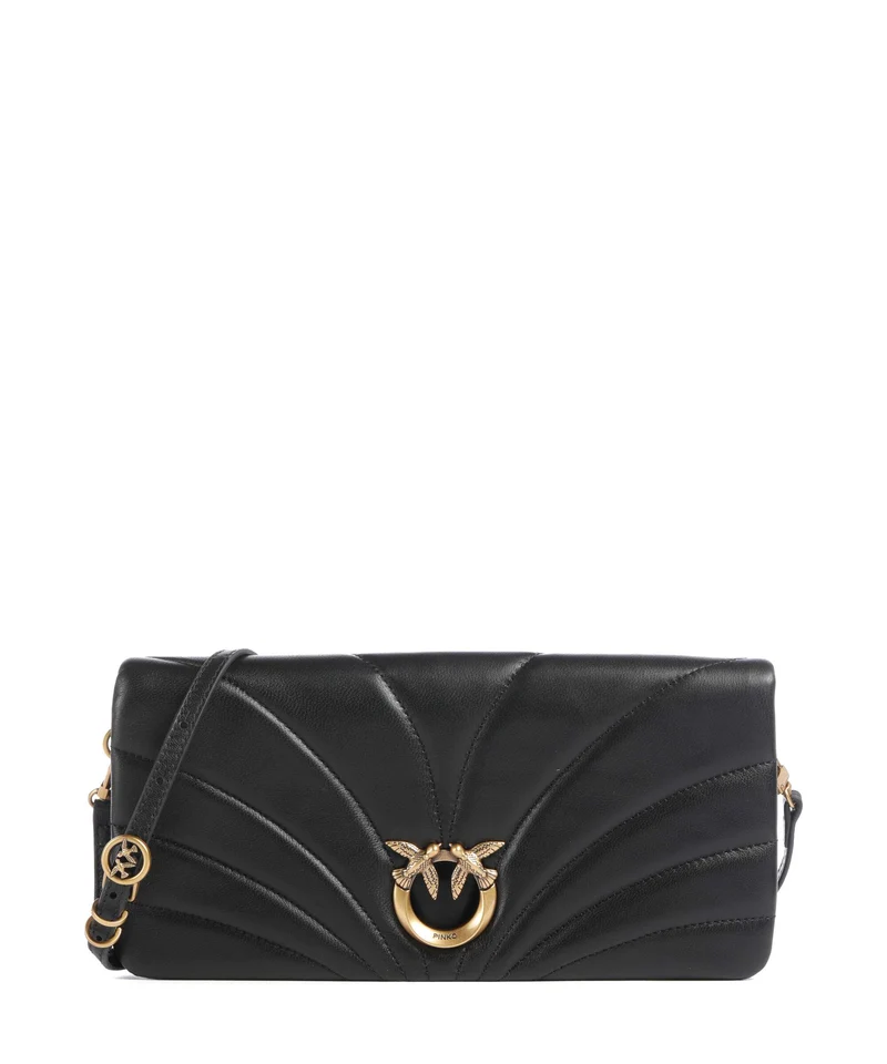 Pinko Click Horizontal Classic Sac bandoulière nero/antique gold