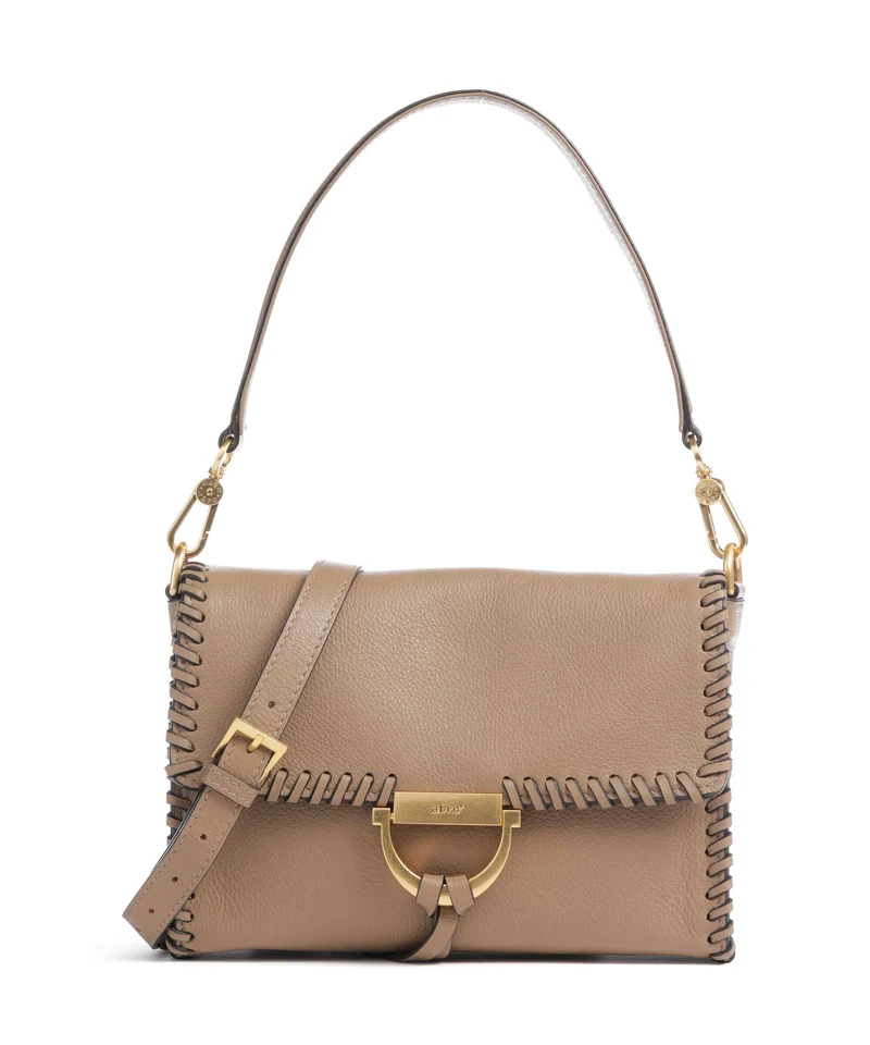 Abro Dalia Temi Stitch Sac porté épaule cappuccino