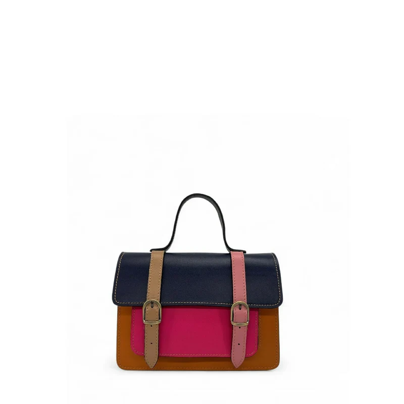 Sac à main en cuir lisse SAND ABSOLU Multicolore 4