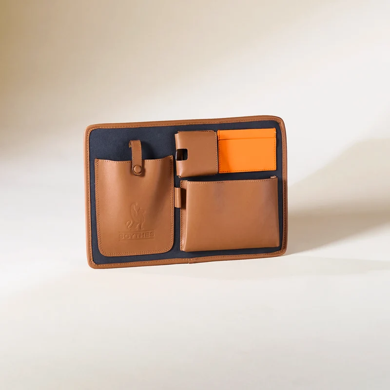 Compartiment ARES pour PARTHEAS camel cognac
