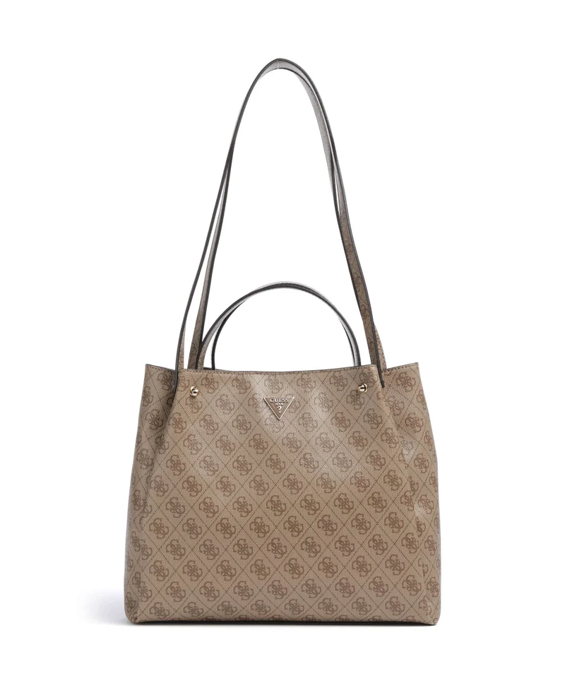 Guess Lorella Girlfriend Logo Sac à main latte logo