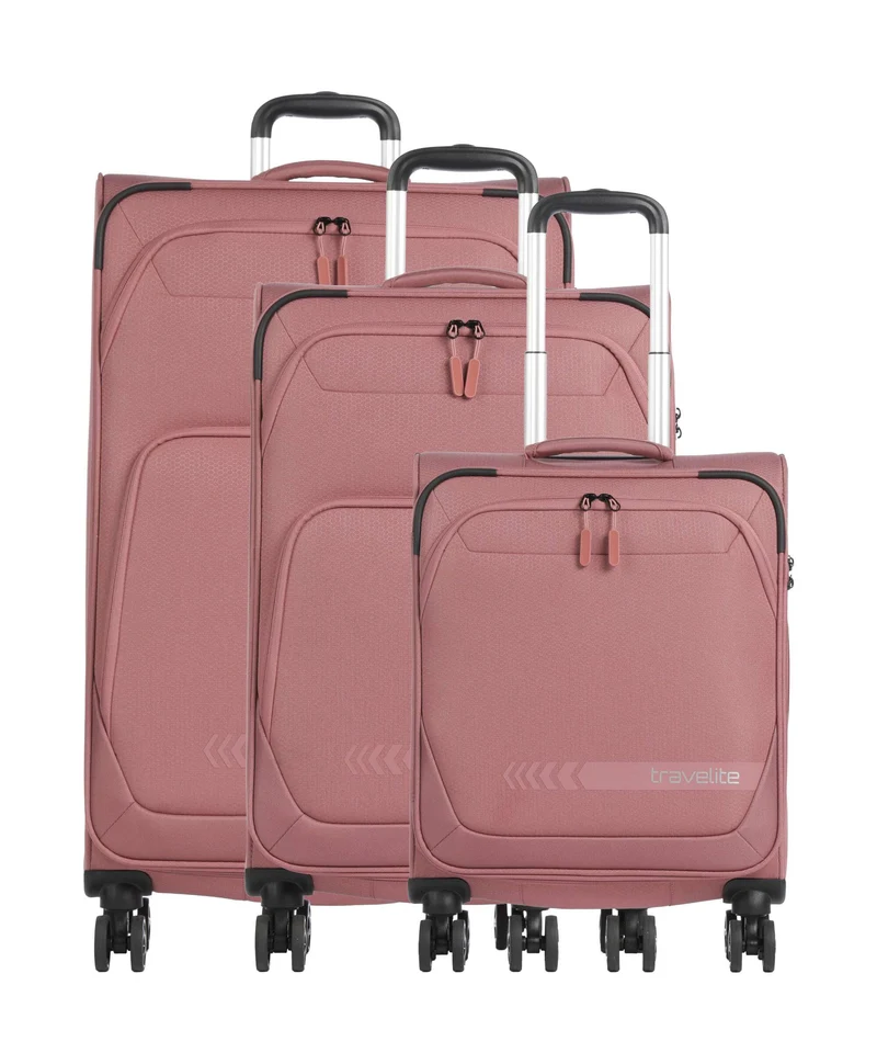 Travelite Kick Off Set de valise (4 roues) blush