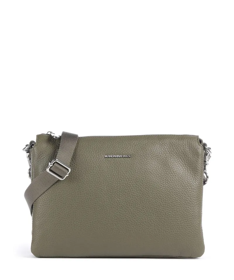 Mandarina Duck Mellow Leather Sac bandoulière winter olive