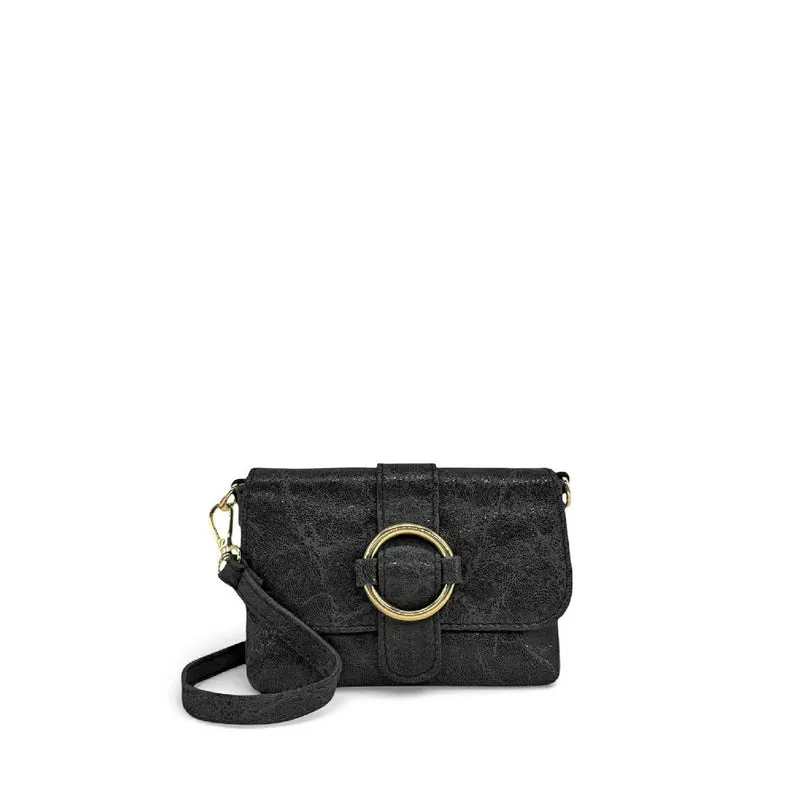 Micro sac en cuir brossé BERLINGOT Noir