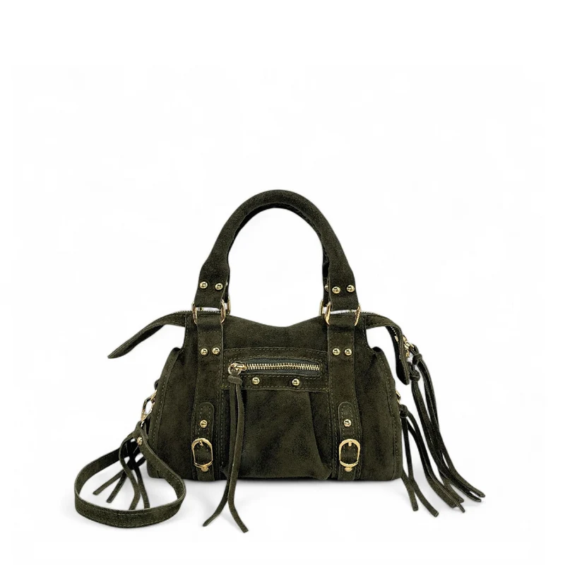 Mini-sac en daim STORM SUEDE MINI Kaki foncé