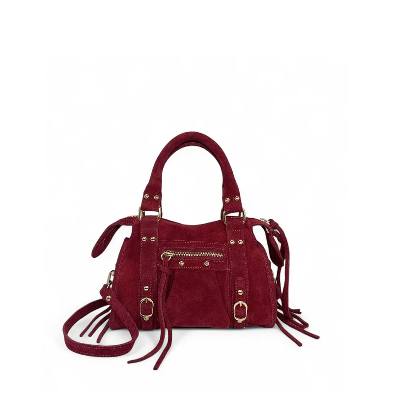 Mini-sac en daim STORM SUEDE MINI Bordeaux
