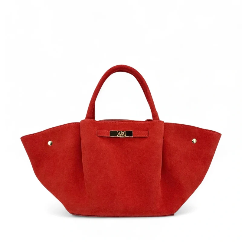 Sac cabas en daim CAPRI SUEDE Capucine
