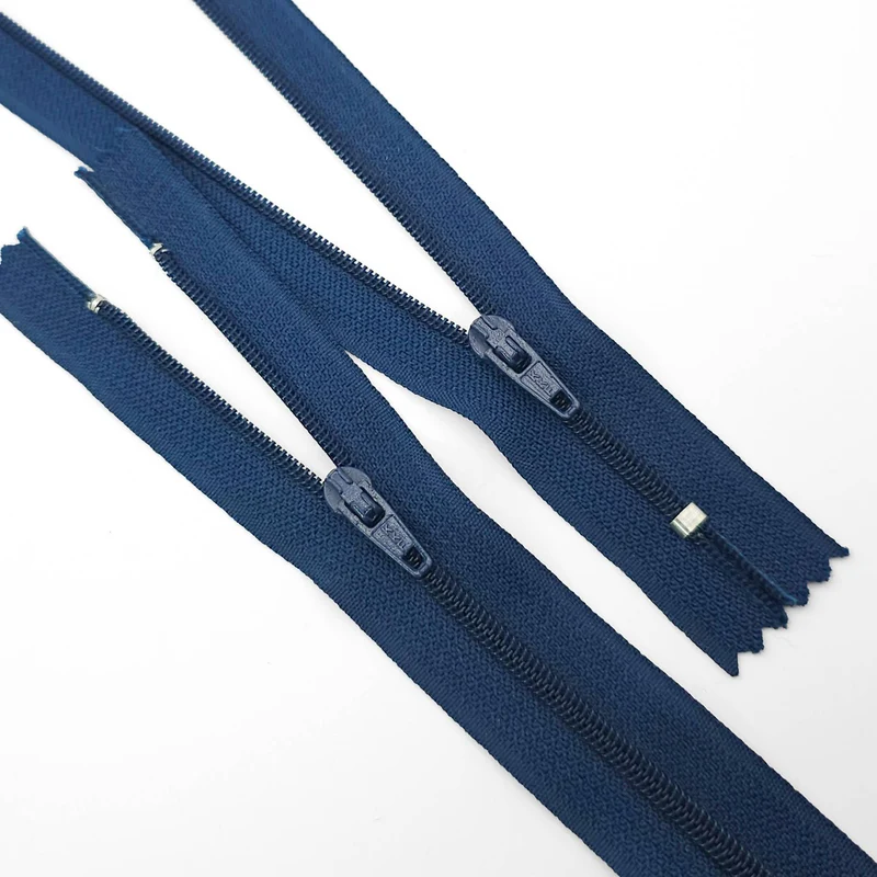 KKF | Fermeture éclair à extrémité fermée | Spirale en nylon | N° 3 | Bleu | SS399 - SS400