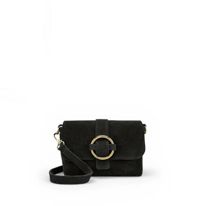 Micro-sac en daim BERLINGOT SUEDE Noir