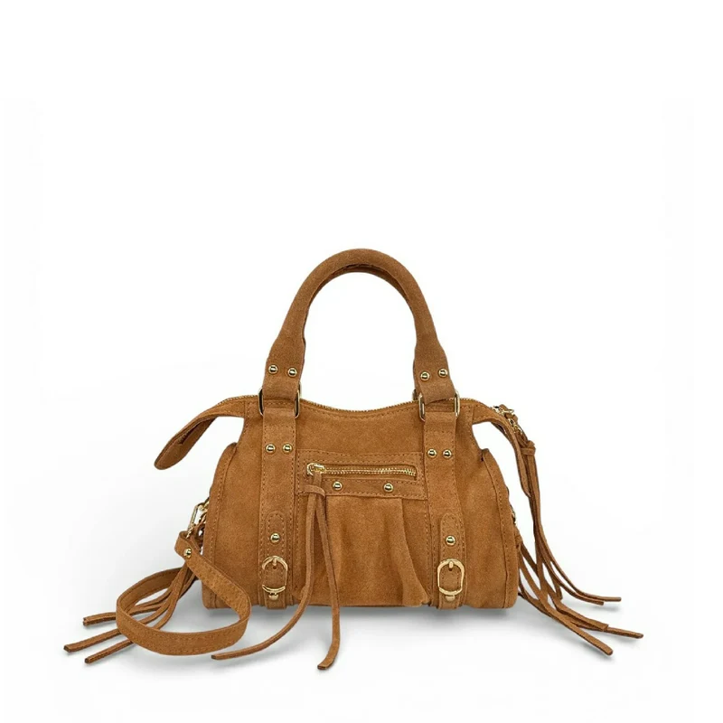 Mini-sac en daim STORM SUEDE MINI Camel clair