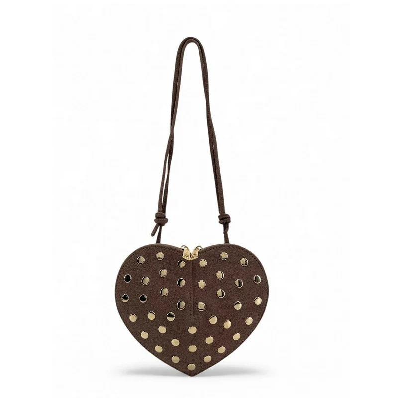 Mini sac bijou en daim C'LOVE Moka