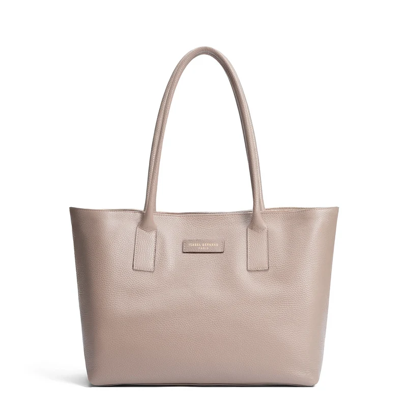 Isabel Bernard Honoré Elin Taupe Sac À Épaule En Cuir De Veau IB25111-078