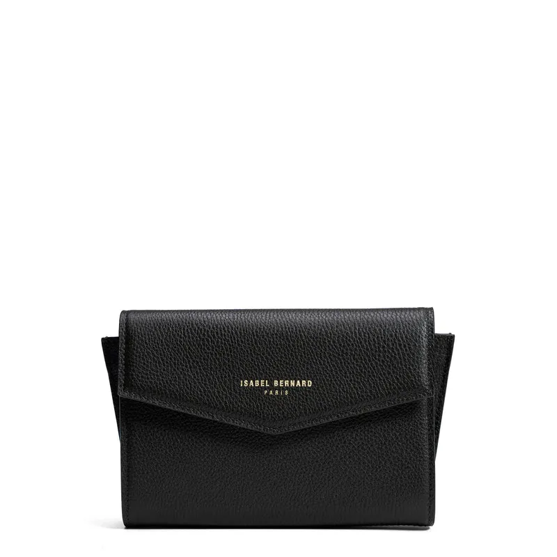 Isabel Bernard Honoré Lina Pochette Noire Avec Chaîne D’Épaule Amovible IB21135-001