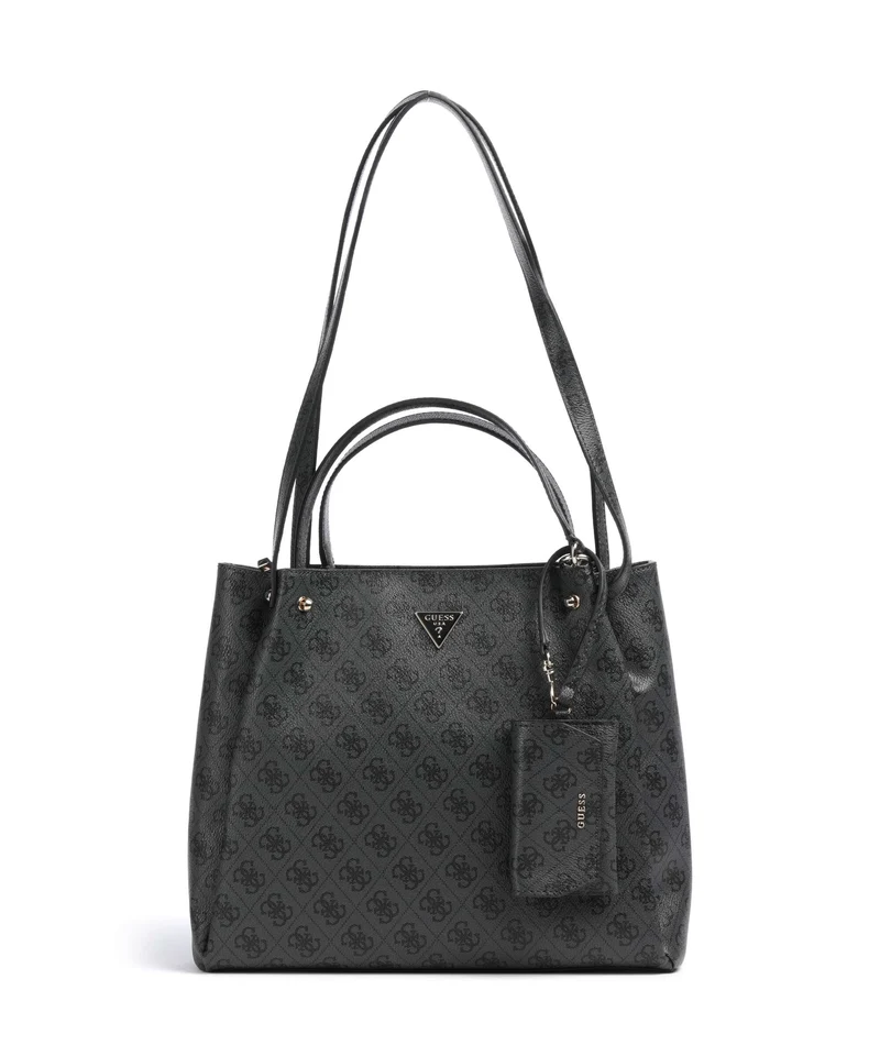 Guess Lorella Girlfriend Logo Sac à main coal logo