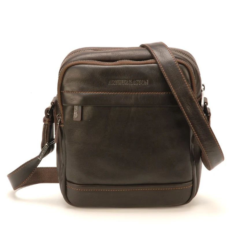 Sac travers Pablo en cuir plongé