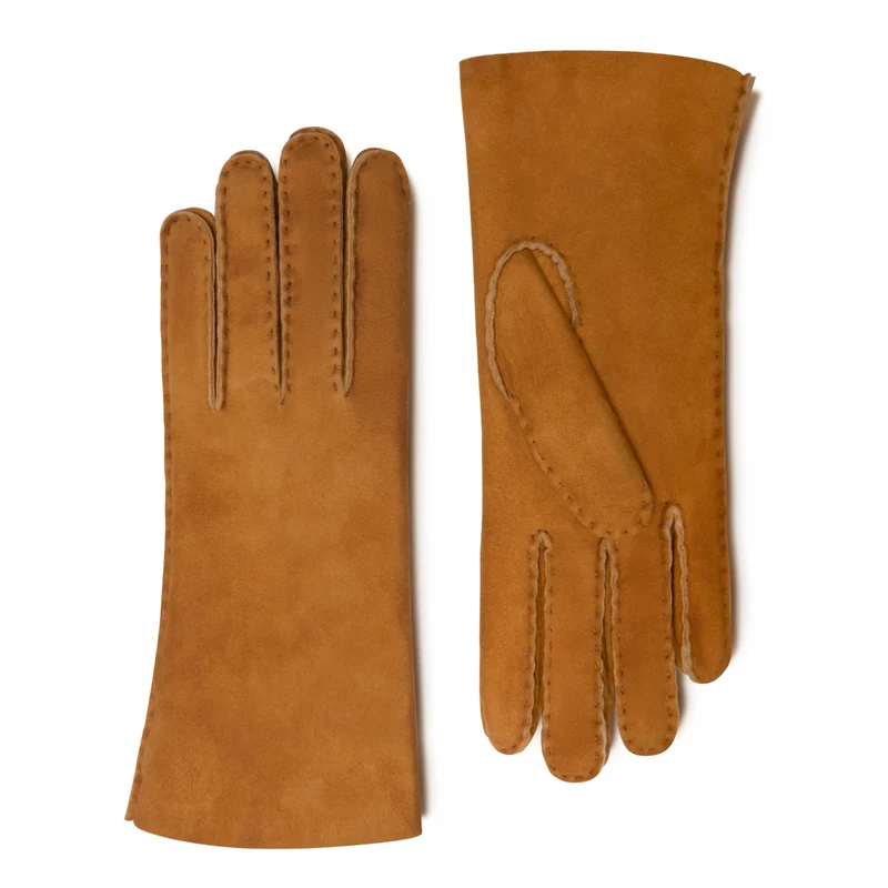 Isabel Bernard Honoré Gants en cuir d'agneau Zenia Cognac IB67003-336-7