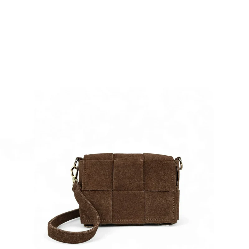 Micro sac en daim TWENTY TWO Chocolat