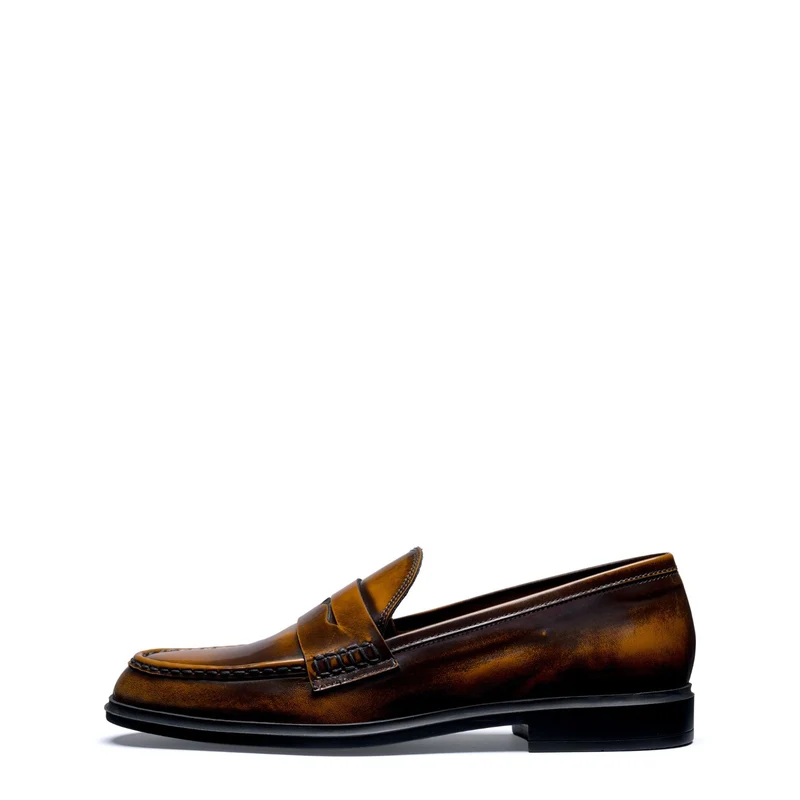 Isabel Bernard Vendôme Blandine mocassins en cuir spazzolato cognac IB51015-636-35