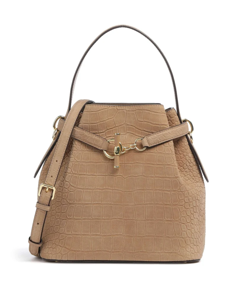 Lauren Ralph Lauren Blaike Medium Sac seau camel