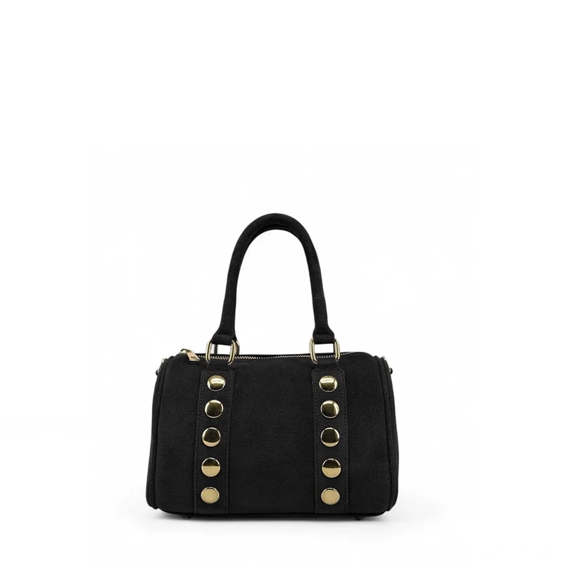 Mini sac bowling en daim DJODY Noir
