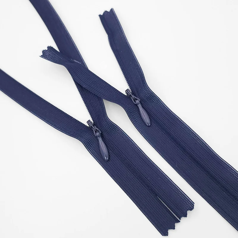 KKF | Fermeture éclair invisible à extrémité fermée | N° 3 | Bleu marine | 22 cm | ZIP1101
