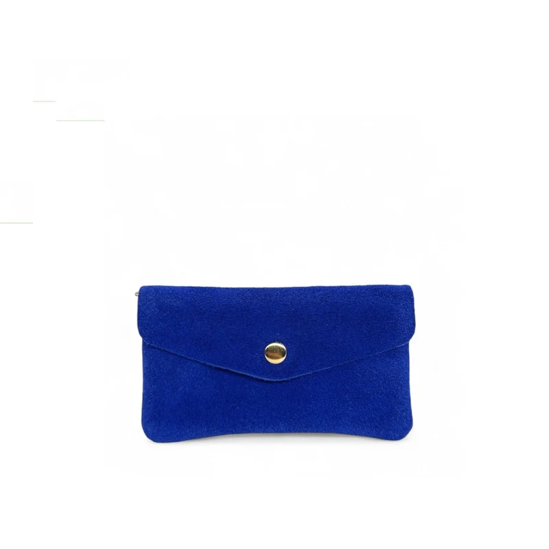 Pochette porte-monnaie en daim COMPO SUEDE Bleu roi