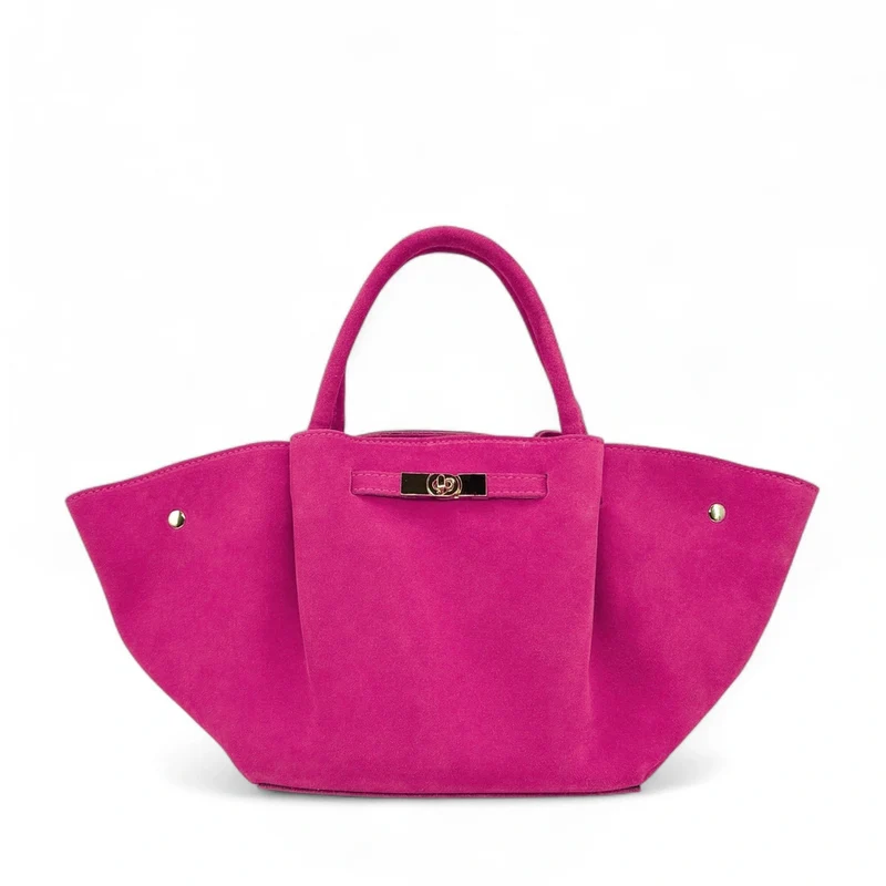 Sac cabas en daim CAPRI SUEDE Rose fuchsia