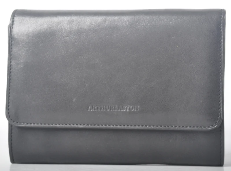 Portefeuille à rabat cuir vachette huilé