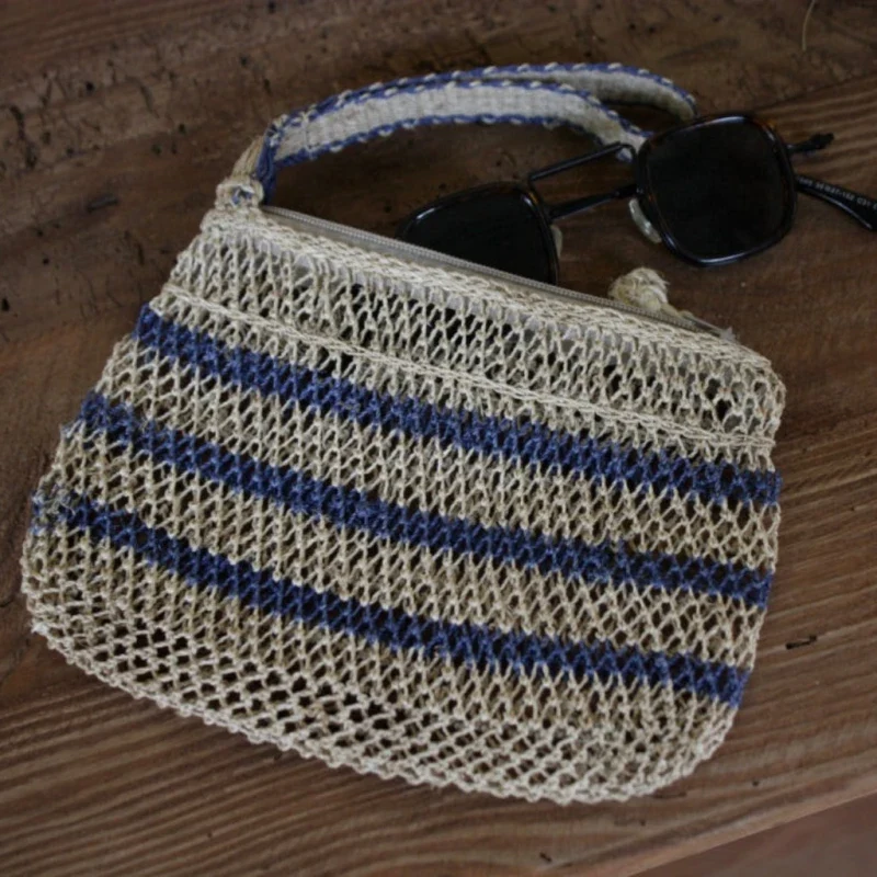Pochette en chanvre de pêcheur - Léo