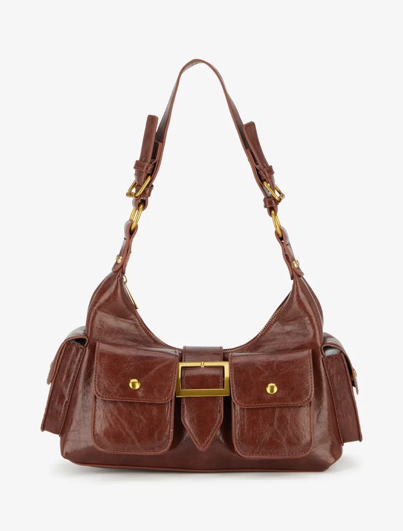 Sac besace Monica bandoulière - Camel
